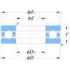 JLZC Thrust Ball Bearing specifications chart